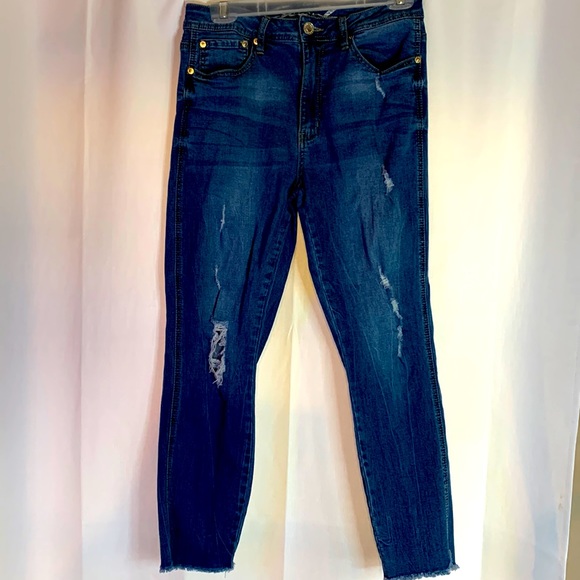 Seven7 Sz 10 High Rise Ankle Skinny Jeans - Picture 2 of 11